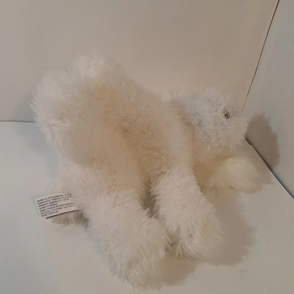 Gund‎ Georgie Puppy Dog  White ShaggyPlush Stuffed Animal 12